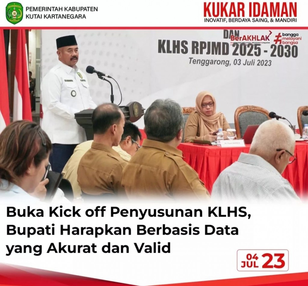 DLHK Selenggarakan Kick Off Penyusunan KLHS RPJPD dan RPJMD